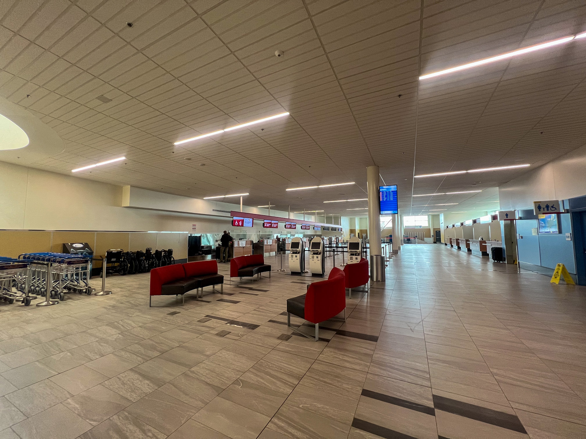 Check-in area
